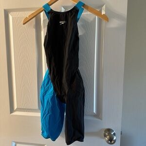 Speedo Vibrant Blue and Black Swimwear